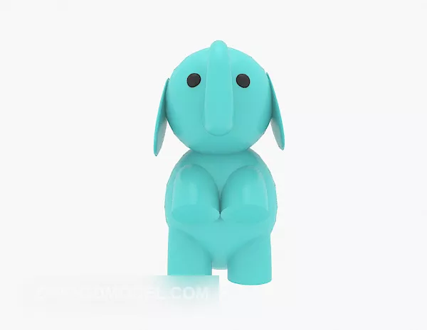 Baby Elephant Stuff Toy 3d model Baby Elephant Stuff Toy 3d model