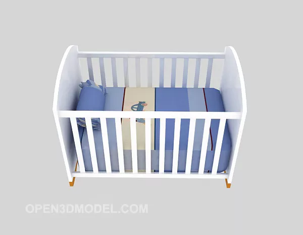 Baby Cot 3d model Baby Cot 3d model