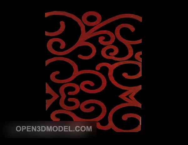 Alien Pattern Decoration 3d model