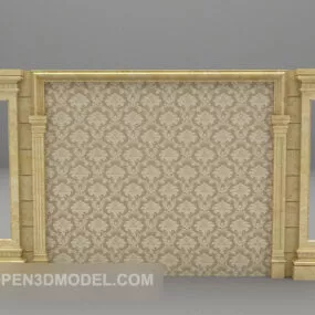Background Wall Wooden 3d model