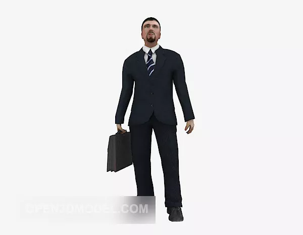 Bag Men Character 3d model Bag Men Character 3d model