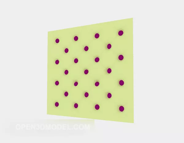 Wall Panel With Window 3d model