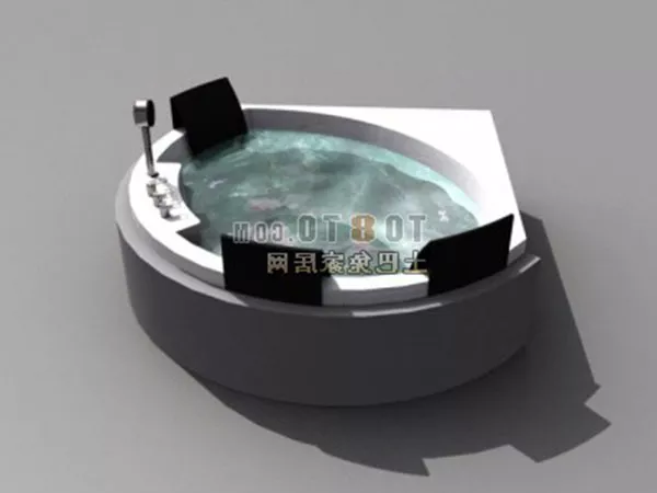 Small Corner Bathtub 3d model