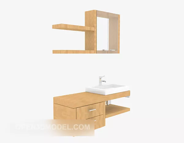 Bath Cabinet Furniture Set Simple Style 3d model Bath Cabinet Furniture Set Simple Style 3d model