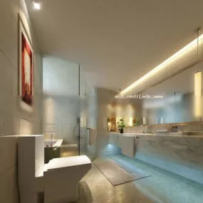 Bathroom Modern Style 3d model