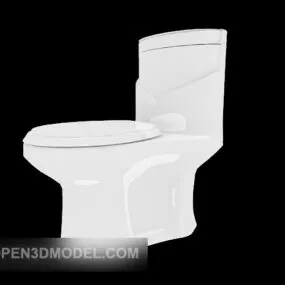 Bathroom White Toilet 3d model