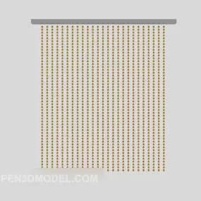 Bead Curtain Furniture 3d model