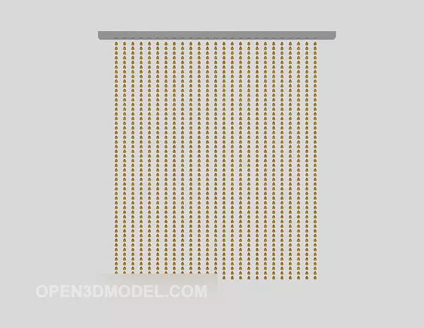 Bead Curtain Furniture 3d model Bead Curtain Furniture 3d model