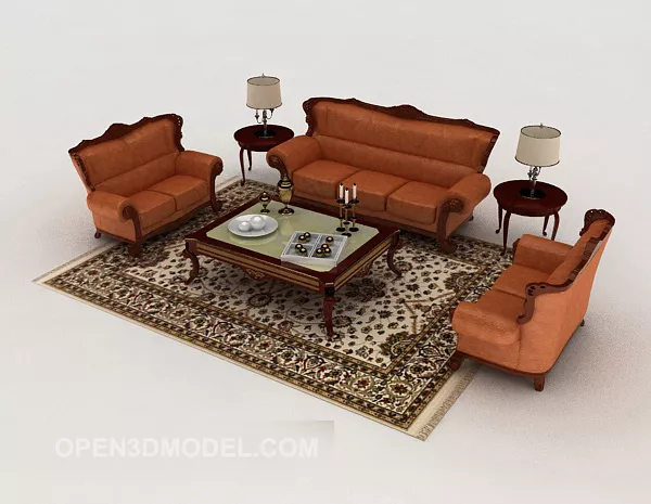 Beautiful Combination Sofa 3d model Beautiful Combination Sofa 3d model