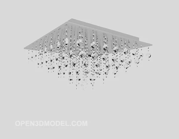 Beautiful Crystal Chandelier 3d model Beautiful Crystal Chandelier 3d model