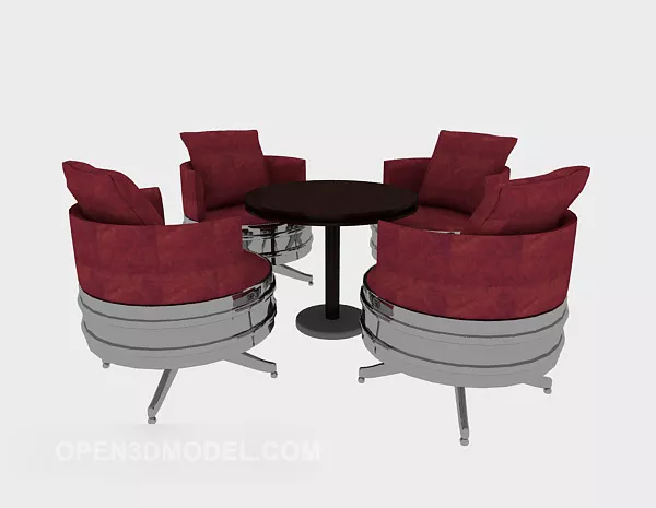 Beautiful Fashion Table Chair 3d model Beautiful Fashion Table Chair 3d model