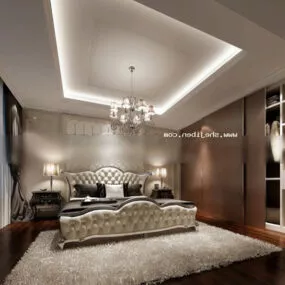 Bedroom Elegant Design Interior 3d model