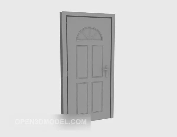 Door Black Wood 3d model