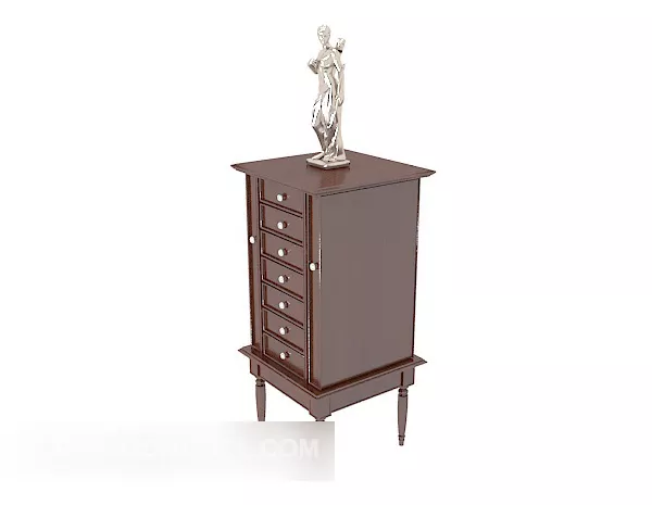 Rattan Chest 3d model
