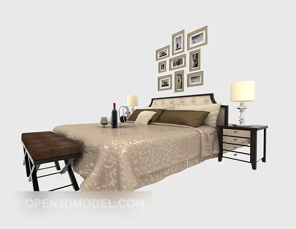Decorative Partition Carved Pattern 3d model