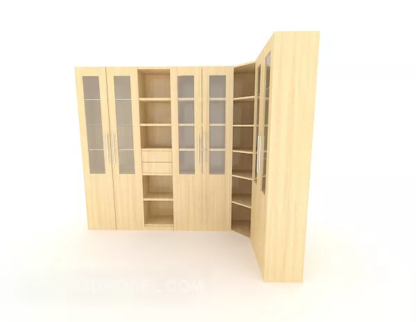 Walnut Bookcase 3d model