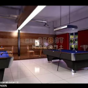 Billiards Entertainment Room 3d model