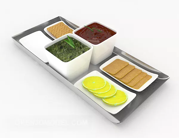 Biscuit Dessert Food 3d model Biscuit Dessert Food 3d model