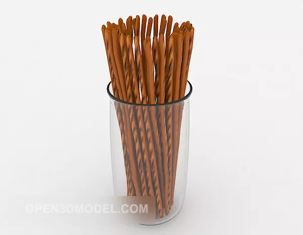Biscuit Stick Decoration 3d model Biscuit Stick Decoration 3d model