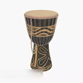 Black African Drum 3d model