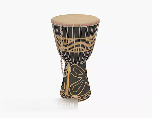 Traditional Chinese Drum 3d model