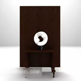 Decorative Sculpture In Wall Cabinet 3d model