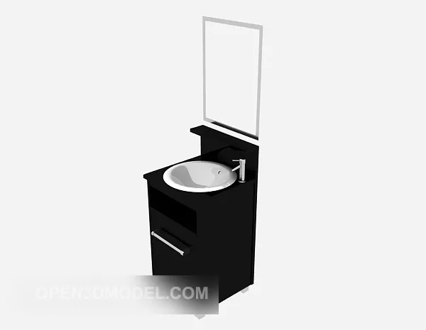 Square Jacuzzi Bathtub With Stair 3d model