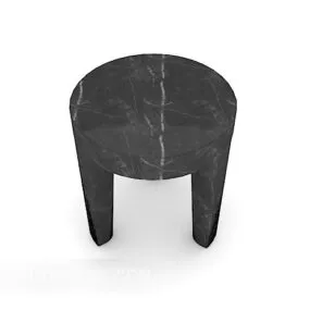 Black Bench Furniture 3d model