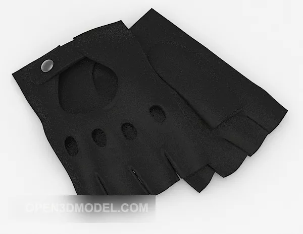 Leather Gloves 3d model