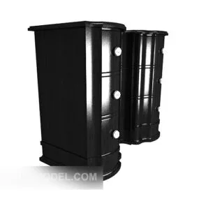Black Hall Cabinet 3d model