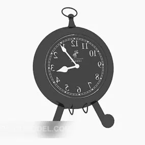 Black Alarm Clock 3d model