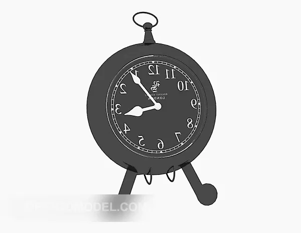 Typography Clock Lingua 3d model