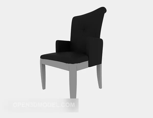 Curved Lounge Chair Roberti 3d model