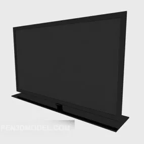 Black Lcd Flat Style 3d model