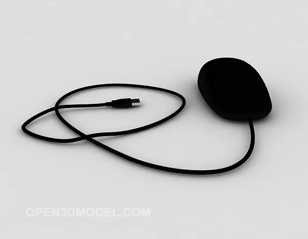 Old Wireless Computer Mouse 3d model