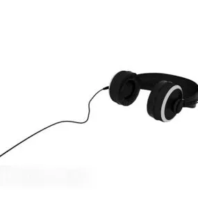 Black Music Headset 3d model
