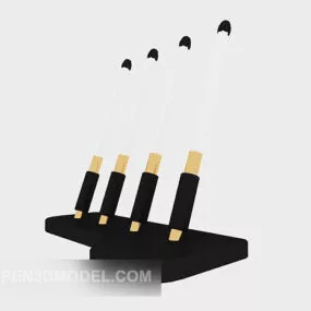 Black Pen Rack 3d model