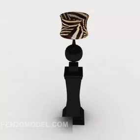 Black Personality Table Lamp 3d model
