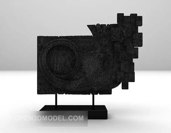 Sculpture Leopard Animal 3d model
