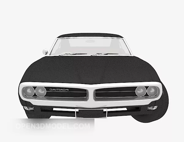 Black Sedan Vintage Vehicle 3d model Black Sedan Vintage Vehicle 3d model