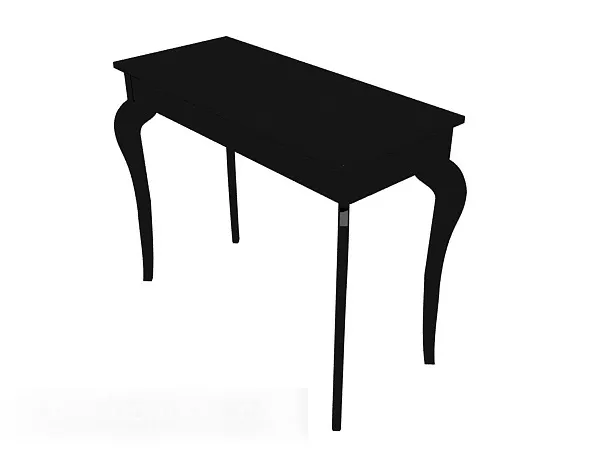Black Side Table Furniture 3d model Black Side Table Furniture 3d model