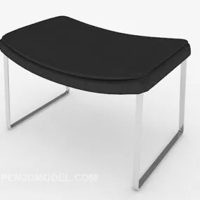 Black Stool Black 3d model