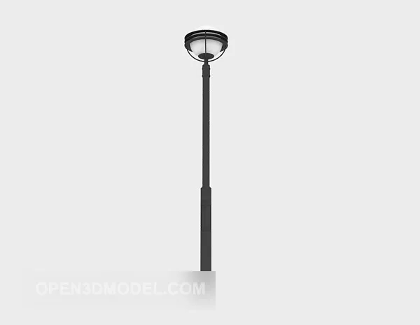 Classic Streetlight With One Lamp 3d model
