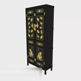 Black Wardrobe 3d model