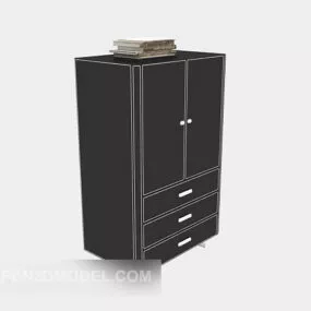 Black Paint Cabinet 3d model