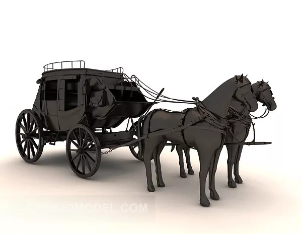 Ancient Roman Chariot 3d model