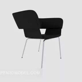 Black Casual Chair 3d model