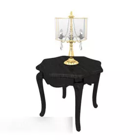 Black Coffee Table Side Table 3d model