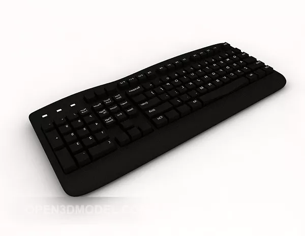 Mini Logitech Keyboard 3d model