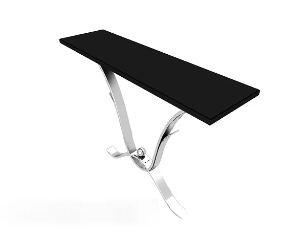 Black Wood Decorative Side Table 3d model Black Wood Decorative Side Table 3d model